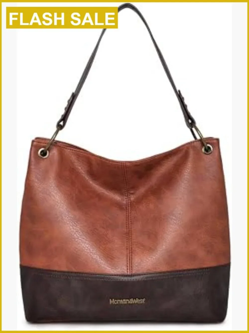 Vegan Leather Slouchy Hobo Bag for Women - Stylish Tote Purse with Zip Top